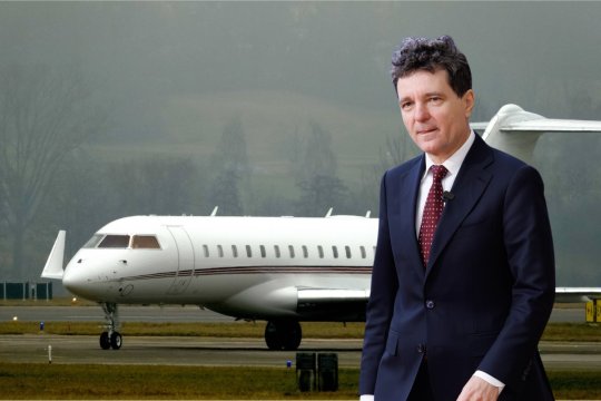 Administrația Prezidențială a închiriat un avion al lui Ion Țiriac pentru deplasarea lui Nicușor Dan la Washington