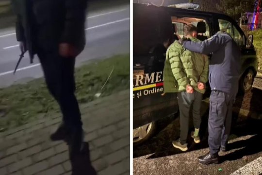 Incident tensionat în Zalău, în fața unui internat. Un adolescent a fost imobilizat după ce și-a amenințat colegii