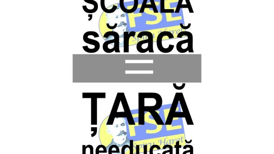 Sindicatele din Educație protestează la Cotroceni: ”Școală săracă – Țară needucată”