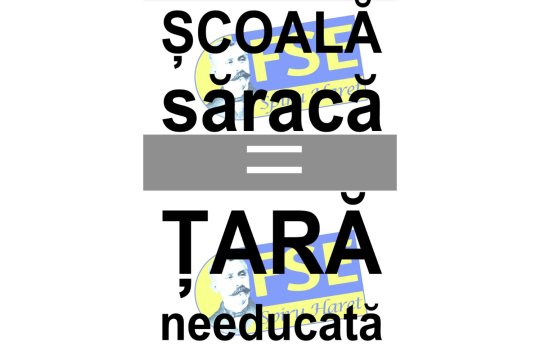 Sindicatele din Educație protestează la Cotroceni: ”Școală săracă – Țară needucată”
