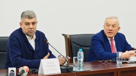 Marcel Ciolacu și Constantin Toma bat palma la Buzău: ”Este pace” după tensiunile din PSD