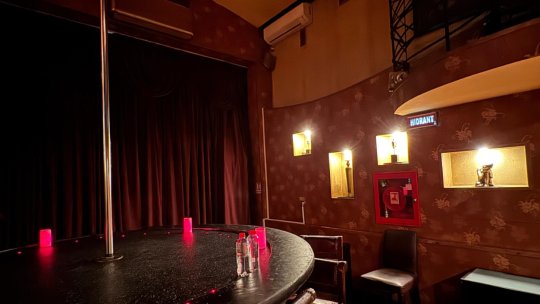 Un actor și alți 10 membri ai grupării care obliga tinere să se prostitueze într-un club de striptease din București au fost reținuți