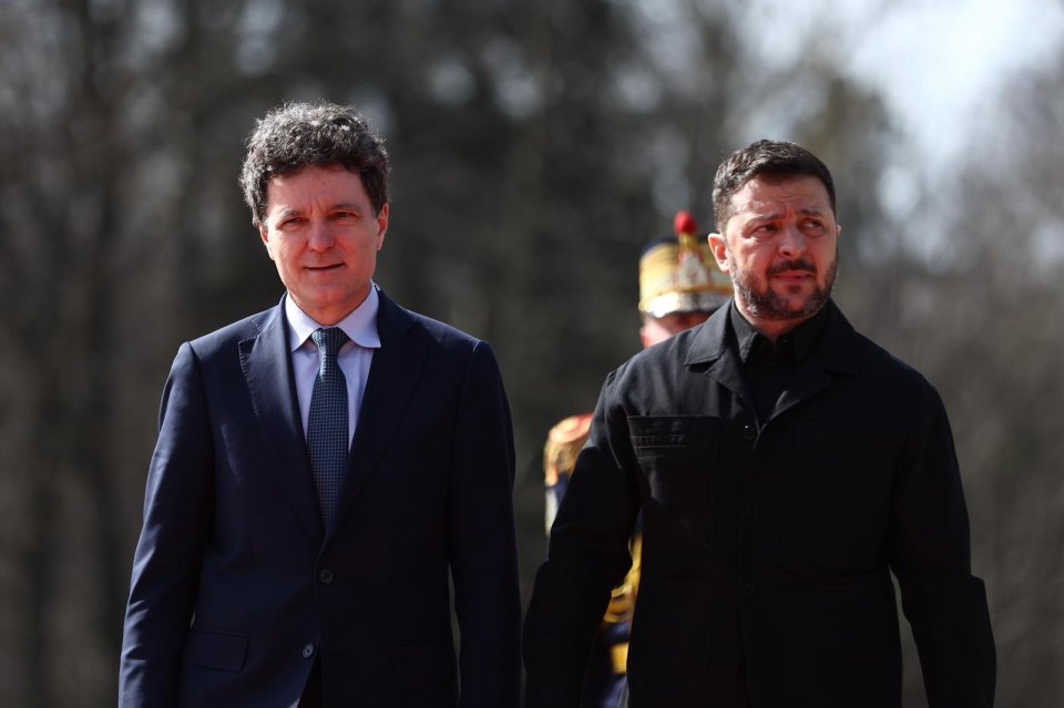 Volodimir Zelenski a fost primit de Nicușor Dan la Palatul Cotroceni
