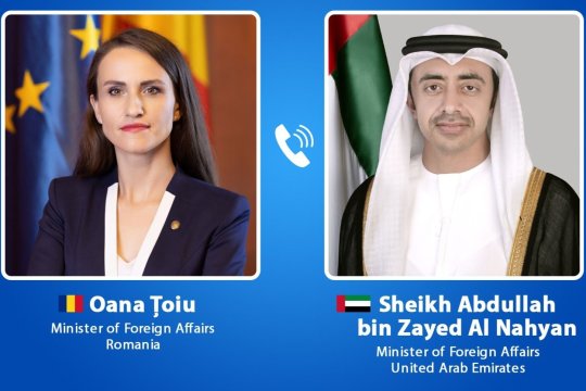 Oana Țoiu a discutat cu omologul din Emiratele Arabe Unite despre atacurile iraniene și siguranța românilor din Dubai și Abu Dhabi