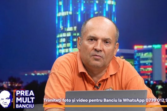 Prea Mult Banciu live pe iAMnews.ro, 25 martie, de la 20:00. Radu Banciu comentează moțiunea depusă de PACE împotriva Dianei Buzoianu