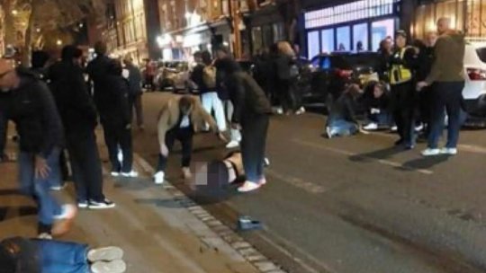 Accident rutier cu peste 20 de victime. O mașină a intrat cu viteză într-un grup de persoane seara trecută