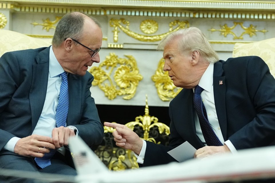 Friedrich Merz, cancelarul Germaniei, alături de Donald Trump, președintele SUA