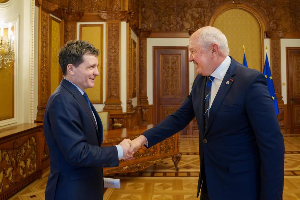 Nicușor Dan, președintele României, și Alexandru Munteanu, premierul Republicii Moldova