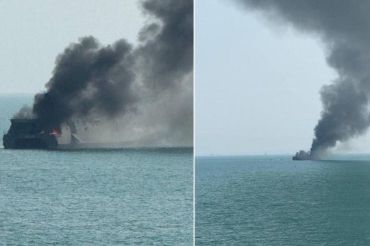 Navă de război iraniană scufundată în Oceanul Indian. Zeci de morți după un atac atribuit unui submarin american