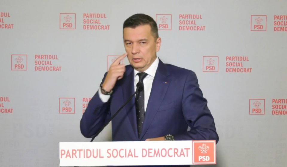 Președintele PSD, Sorin Grindeanu