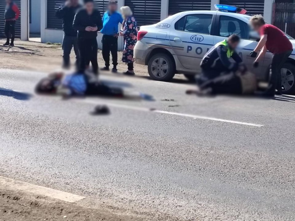 Bărbat înjunghiat pe stradă, în Crevedia