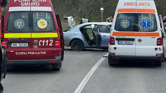 Accident grav în Sibiu: Planul Roșu activat după impactul dintre mai multe mașini, victime încarcerate
