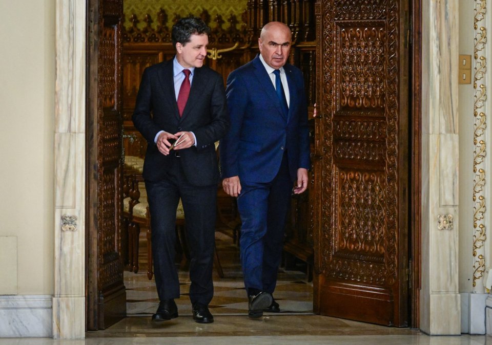 Președintele Nicușor Dan și premierul Ilie Bolojan