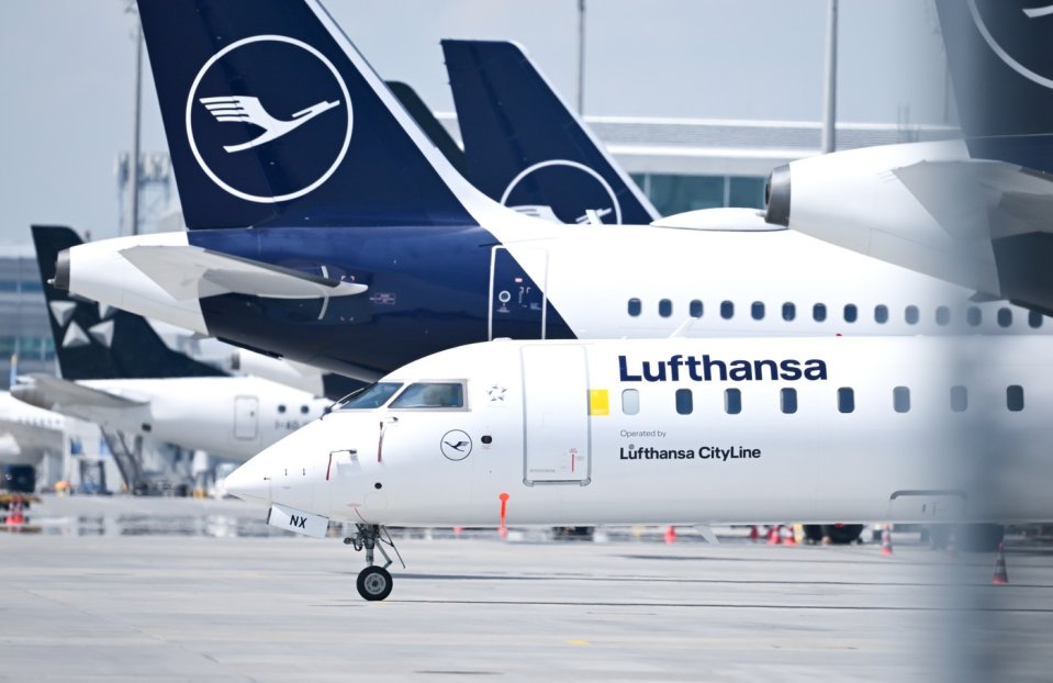 Avioane ale companiei Lufthansa din flota CityLine