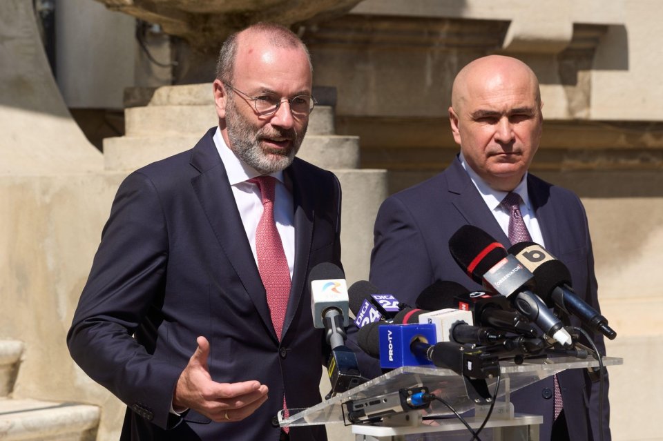 Manfred Weber și Ilie Bolojan