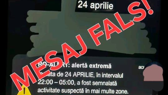 Alertă MAI: Mesaj fals RO-Alert răspândit pe rețelele sociale pentru a crea panică