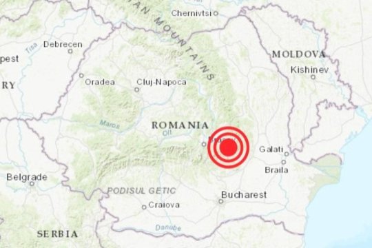 Cutremur de magnitudine 4 în zona Vrancea, resimțit în mai multe orașe din țară