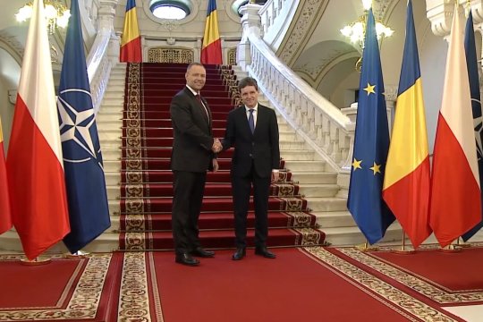 UPDATE | Preşedintele Poloniei a fost primit de Nicușor Dan la Palatul Cotroceni, înaintea Summitului B9