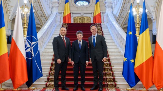 Summitul Formatului București 9, cu tema ”Delivering More for Transatlantic Security", la Palatul Cotroceni. Mark Rutte şi Volodimir Zelenski participă la eveniment