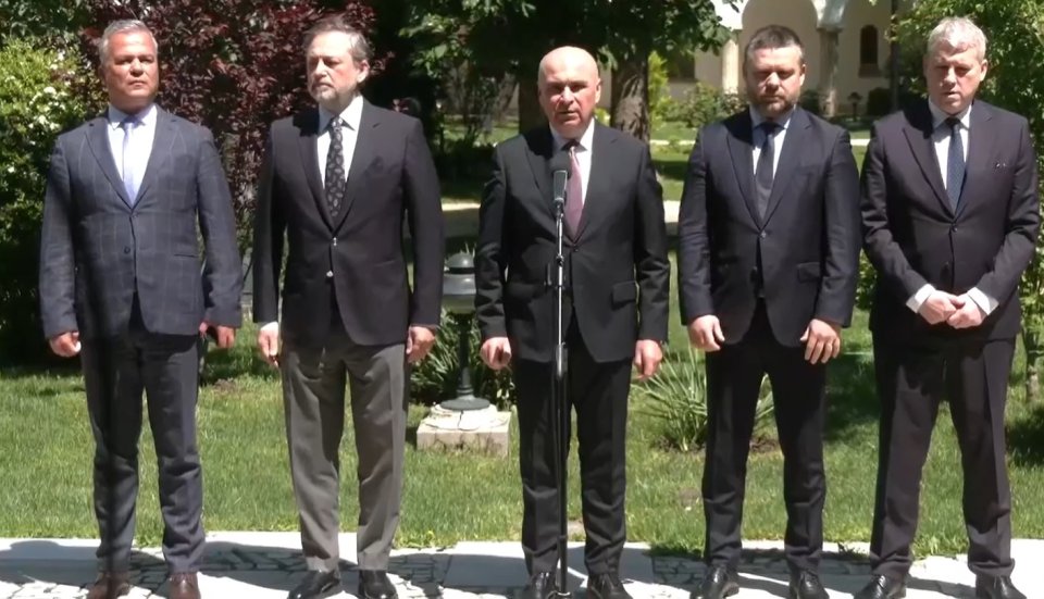 Premierul interimar Ilie Bolojan și delegația PNL care a participat la consultările cu președinteler Nicușor Dan