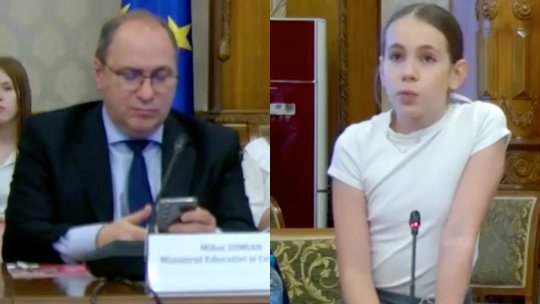 O copilă de 11 ani a impresionat Parlamentul cu un mesaj despre anxietate și teme. Reacția ministrului Educației a atras atenția online