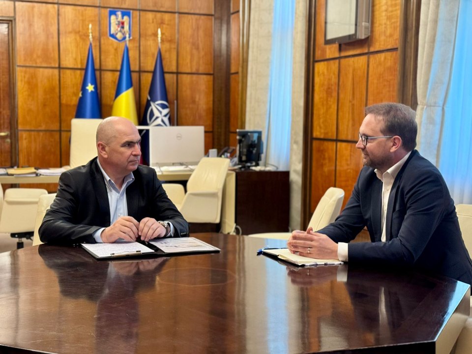 Președinții PNL și USR, Ilie Bolojan și Dominic Fritz