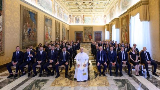 Cristi Chivu și Inter, primiți la Vatican după titlul din Serie A. Papa Leon al XIV-lea le-a transmis un mesaj jucătorilor