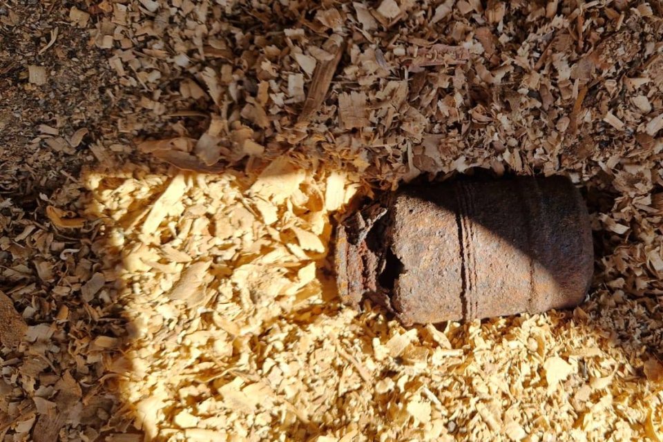 Grenadă descoperită în curtea unui localnic din Harghita. Pirotehniștii au intervenit de urgență pentru ridicarea muniției