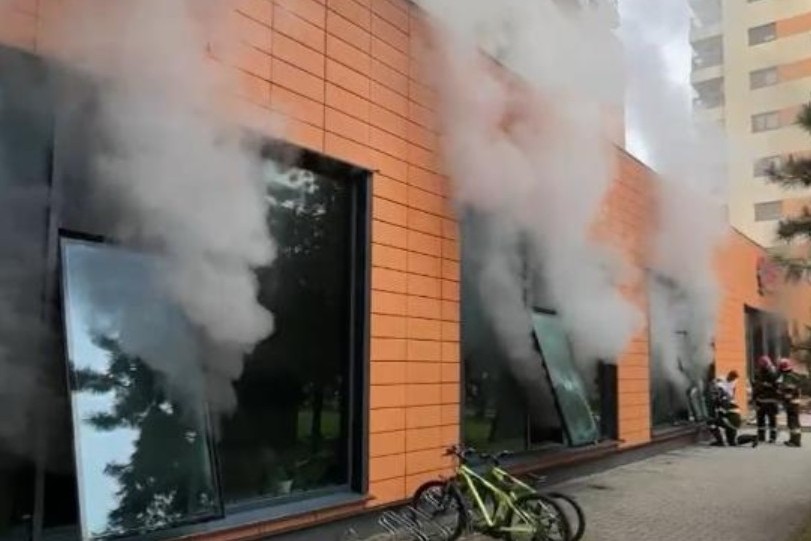 Blocul din Calea Plevnei care a luat foc