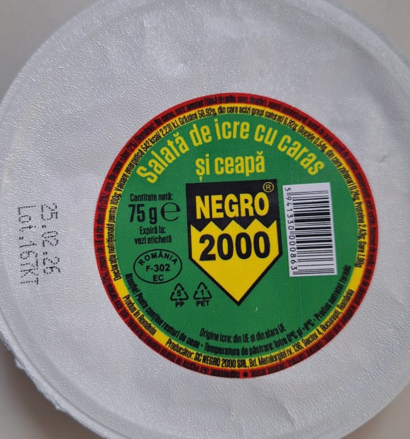 Salată de icre cu Listeria, retrasă din magazine