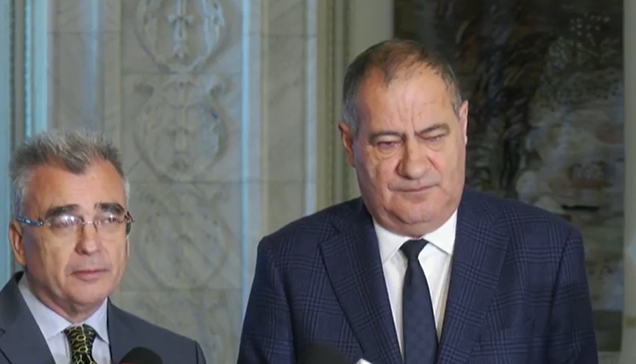 Petrișor Peiu (AUR) și Marian Neacșu (PSD)