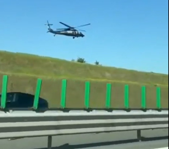 Șofer urmărit din elicopter pe A2